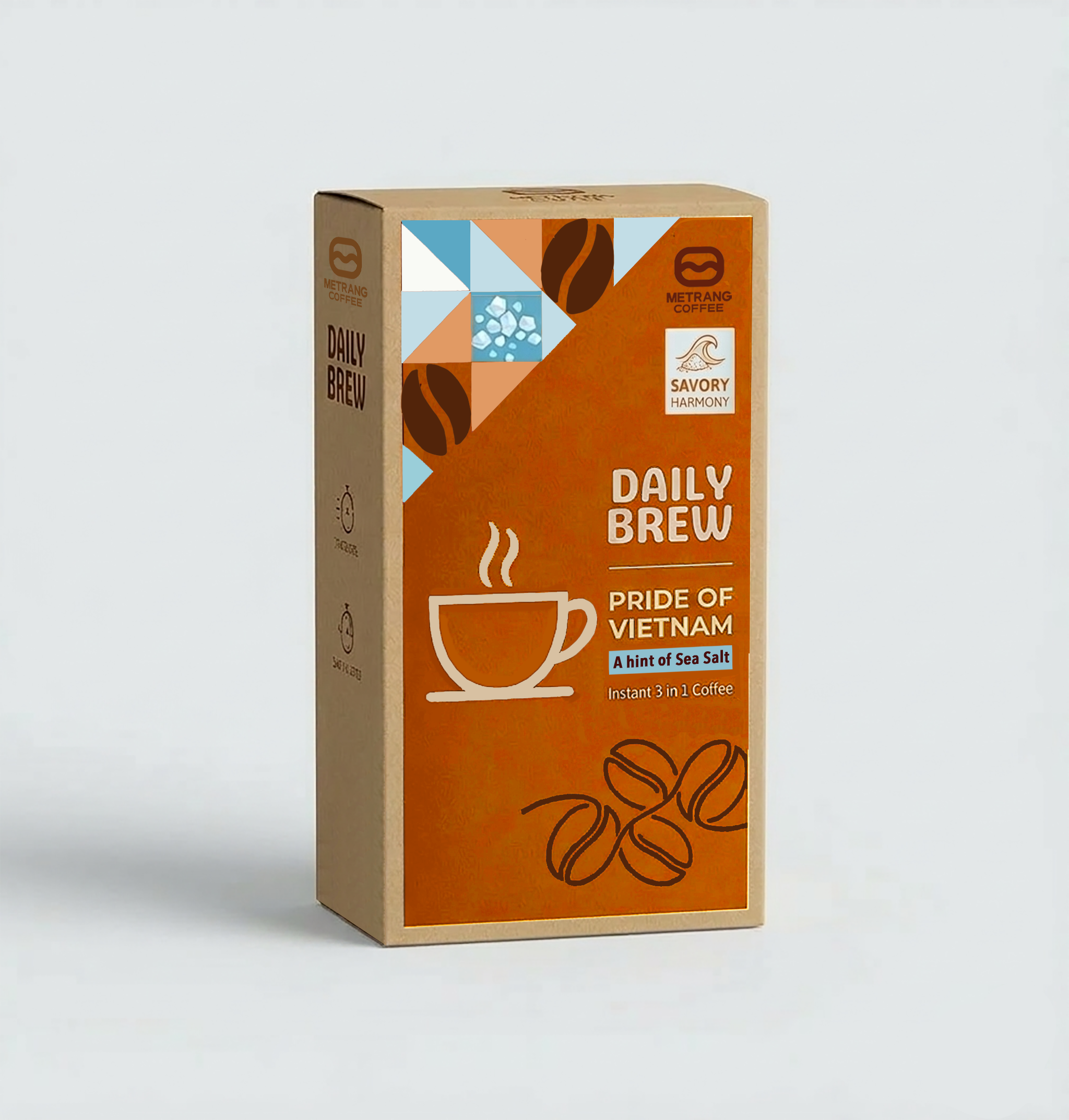 metrang salted instant coffee box metrang salted instant coffee box
